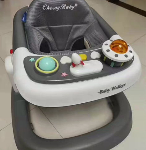 婴儿防侧翻学步车防O型腿多功能可坐儿童助步...