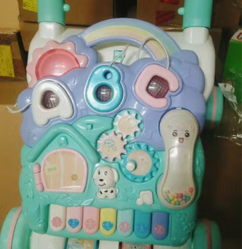 全新婴儿学步车手推车走路防侧翻宝宝助步车多...