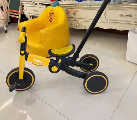 Hape平衡车二合一，便携折叠，可调节档位...