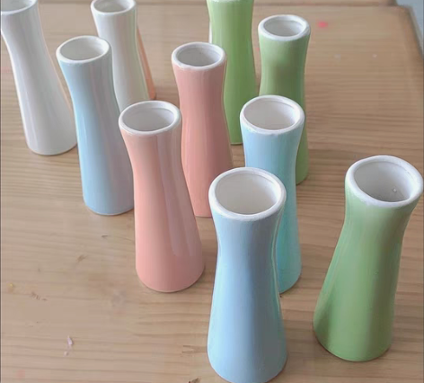 包邮【4个12.8】陶瓷小清新花瓶水培简约...