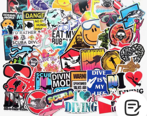 包邮60张潜水diving极限潜水运动防水...