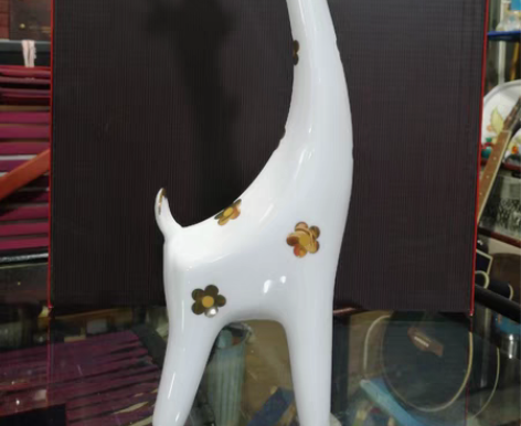包邮长颈鹿瓷摆件，高34cm，宽11cm，...