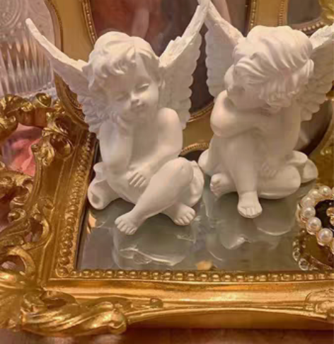包邮欧式复古小天使家居摆件树脂工艺品丘比特...