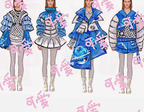 包邮服装设计效果图50r出 附带PPT和款...