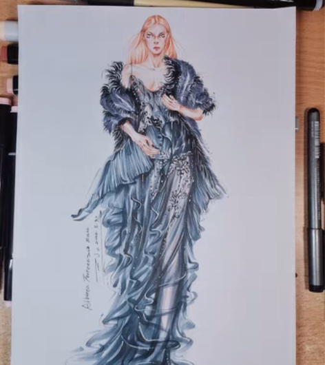 包邮出服装设计效果图现成稿，3张以上包邮。...