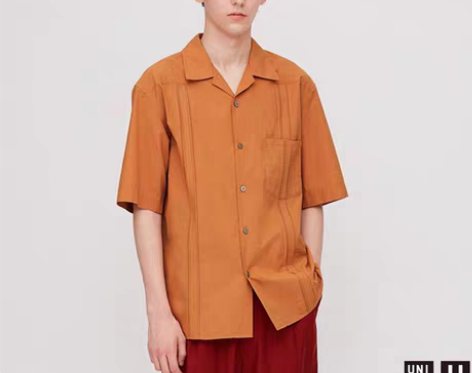 转卖优衣库U系列 男装 古巴领衬衫(短袖) 426176 ，...