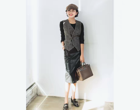 转卖大象和长颈鹿+通勤女装+高腰直筒前开叉...