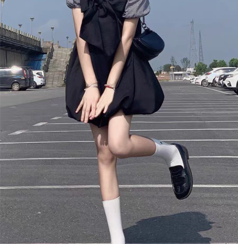 转卖【PINKDOG】原创黑苞苞黑色背带蝴...