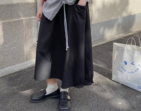 转卖奶兔星球-自制+松紧小花边半身裙松紧腰...