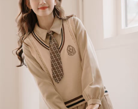 包邮英国Next kiss学院风马甲套装连...