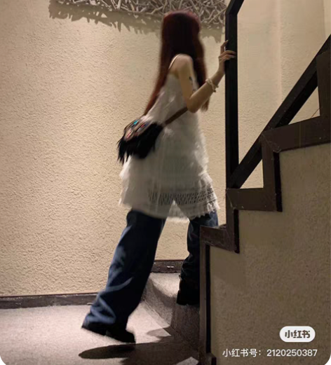 包邮收地球人女装复古港风y2k穿搭连衣裙半...