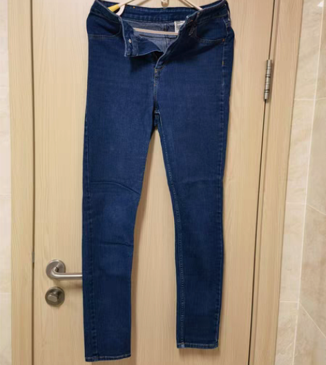 包邮重庆冉家坝SM广场购入,高腰版牛仔铅笔...