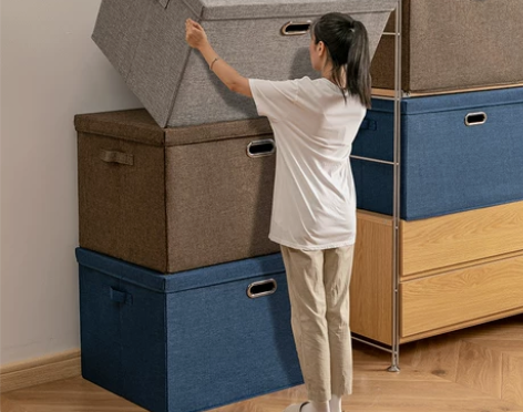 收纳箱大号衣柜布艺折叠家用衣服物整理书本储...