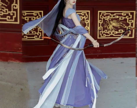 琼瑶公主紫色s码 仅试穿 无吊牌 送配饰（...