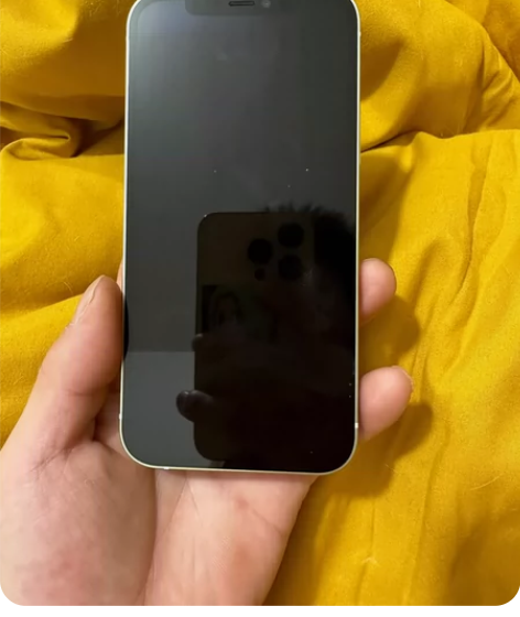 苹果12 白色128g、面容录不了,只能用...