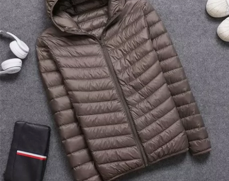 反季男士轻薄羽绒棉服男立领短款时尚外套连帽...