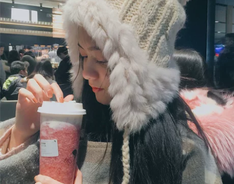 米色雷锋帽韩国秋冬兔毛球麻花针织帽百搭双层...