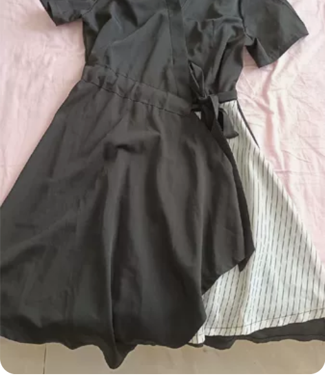 赫本版气质修身显瘦连衣裙 上身敲好看，一片...