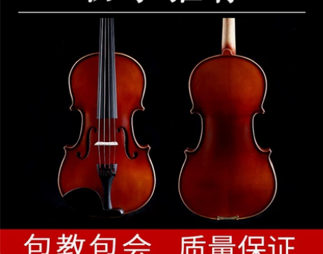 德因美手工实木初学者小提琴初学者成人儿童小...