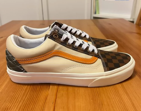 闷包正品Vans old skool棕色棋盘格低帮休闲板鞋 ... 闷包正品Vans old skool棕色棋盘格低帮休闲板鞋 ...
