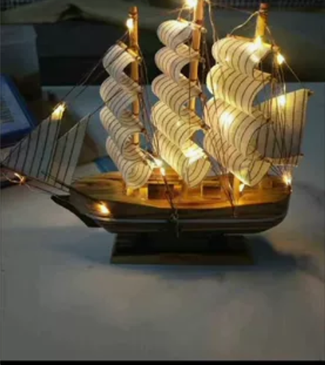 【全新【全新·包邮】一帆风顺帆船模型摆件客...