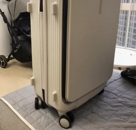 汉客前置侧开盖行李箱20寸小型登机旅行箱转...