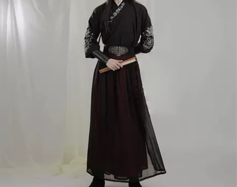 国潮汉服男正品原创中国风男侠客古装交领齐腰...