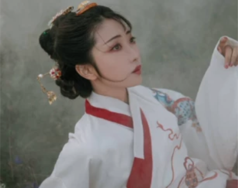 #汉服#袄裙 上袄 司南阁东宫上袄S 穿二...