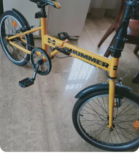 悍马可折叠自行车，银行赠品，质量很好，全新...