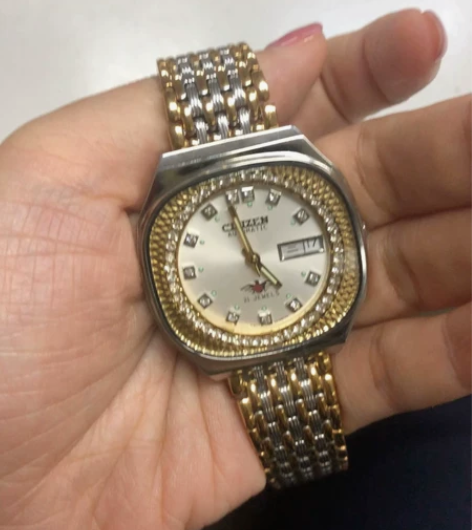 90年代复古怀旧风 西铁城机械表 全新没带...