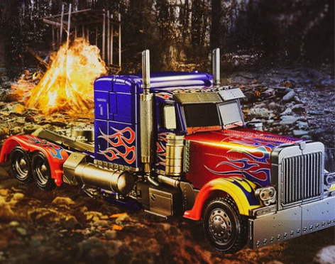 合金变形擎天模型柱变形玩具汽车金刚5手办大...