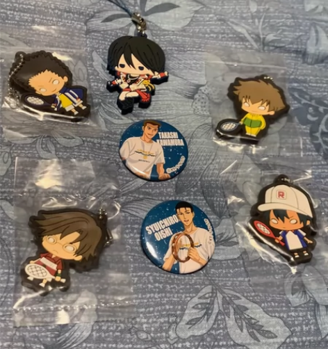 网球王子橡胶挂件吧唧徽章手冢国光越前龙马德...