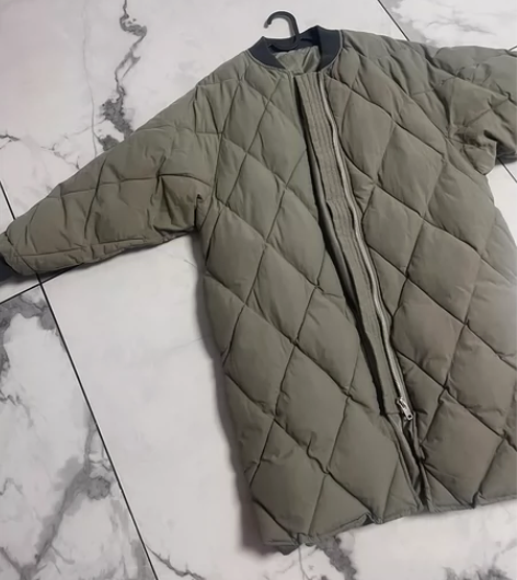 绿色棱形棒球棉服 超级厚8层新 120-1...