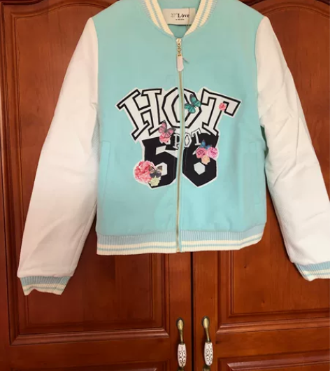 秋冬款夹棉棒球外套厚款全新女外套棒球服50...