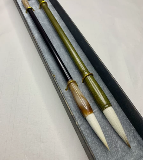 27.8两支【玉柔，青龙】中楷，羊毫，狼羊...