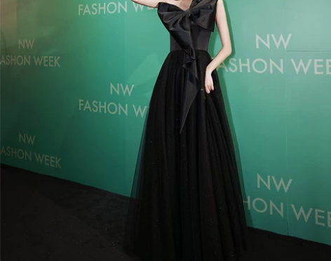 黑色小晚礼服女宴会气质轻奢小众高端主持人高...