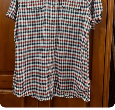 杰克琼斯男士格子小衬衫（显瘦），尺码：L/...