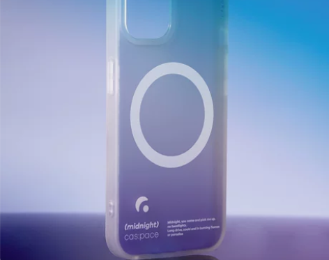 防摔原创意紫色渐变磨砂苹果13手机壳iph...