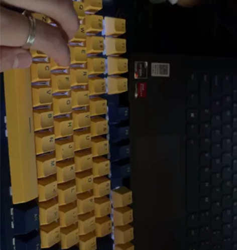 雷柏V500PRO机械键盘双拼色青茶红黑轴...