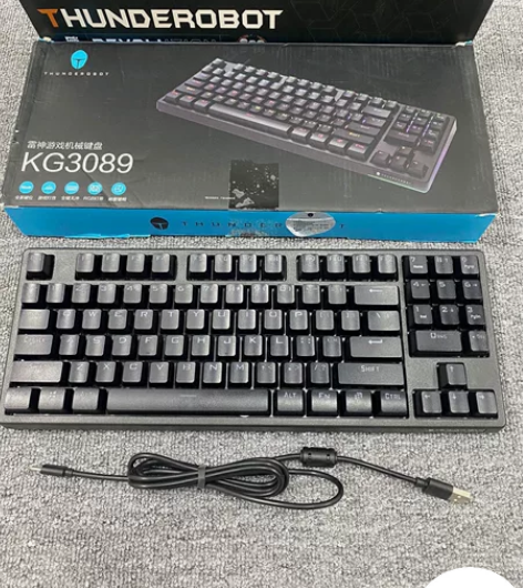 雷神KG3089有线游戏机械键盘 青轴/红...