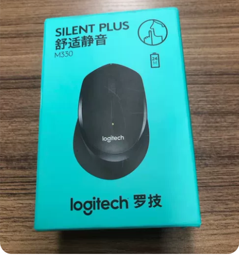 罗技M330无线静音鼠标办公笔记本台式更换...