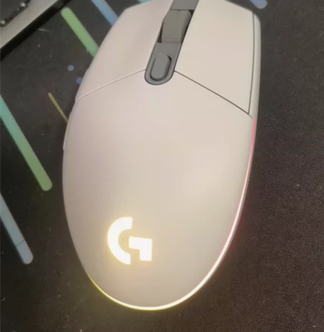 罗技G102白色二代有线游戏鼠标 吃鸡,L...