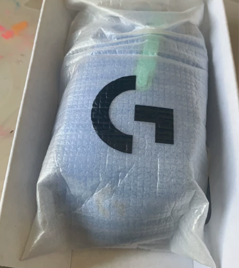 出罗技 g102二代蓝色 95新