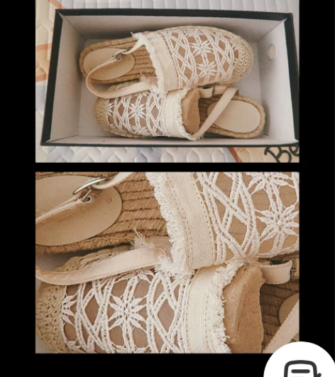 景点女装家购买,高定设计版渔夫鞋,全新未穿...