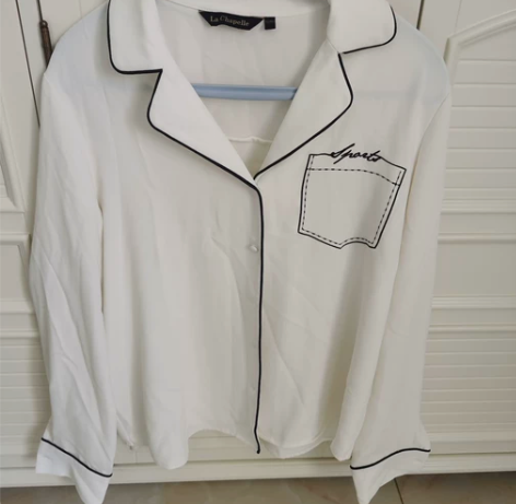 拉夏贝尔 la chapelle 白色衬衫...