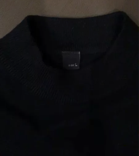 南极人秋冬季半高领针织毛衣修身打底衫， 黑...