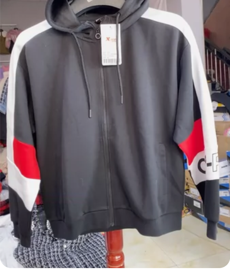 特步连帽开衫外套，170/L码，专柜正品下...
