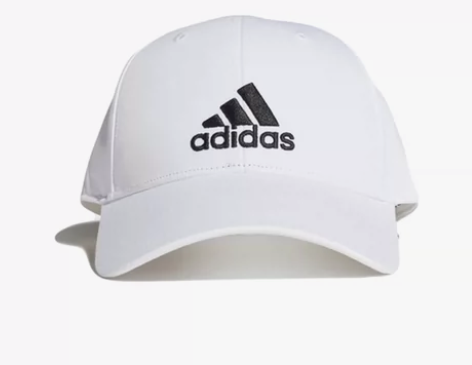 阿迪达斯Adidas纯白色刺绣logo棒球...
