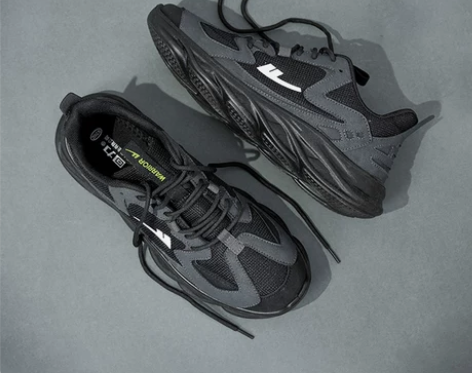 回力男鞋运动鞋2023男士夏季透气网鞋黑色...