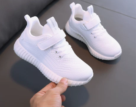 回力儿童鞋白色运动鞋秋季中大童网鞋透气网面...